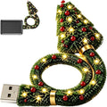 Set de 6 árboles proyectores navideños LED